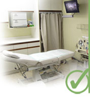 Private treatment room